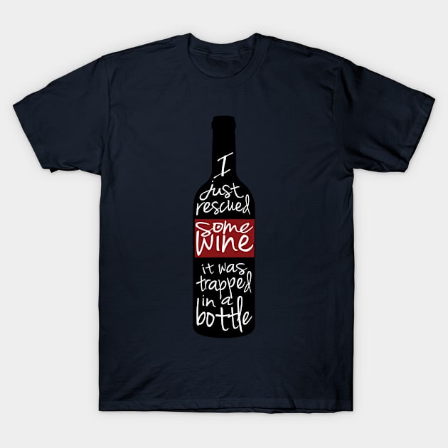 Rescue Wine T-Shirt by veerkun